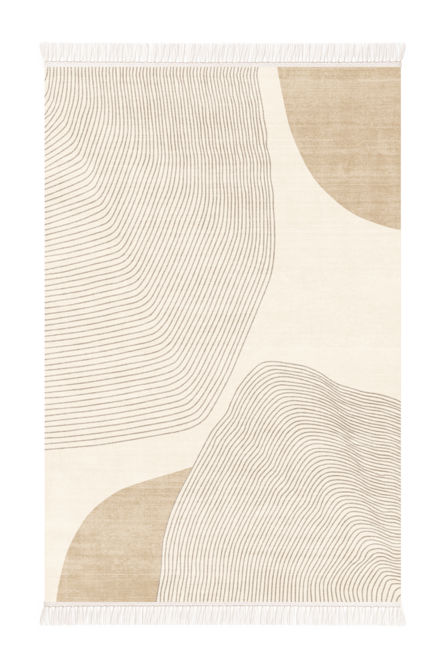 Neutral Waves Prayer Mat | Polyfibre Cashmere