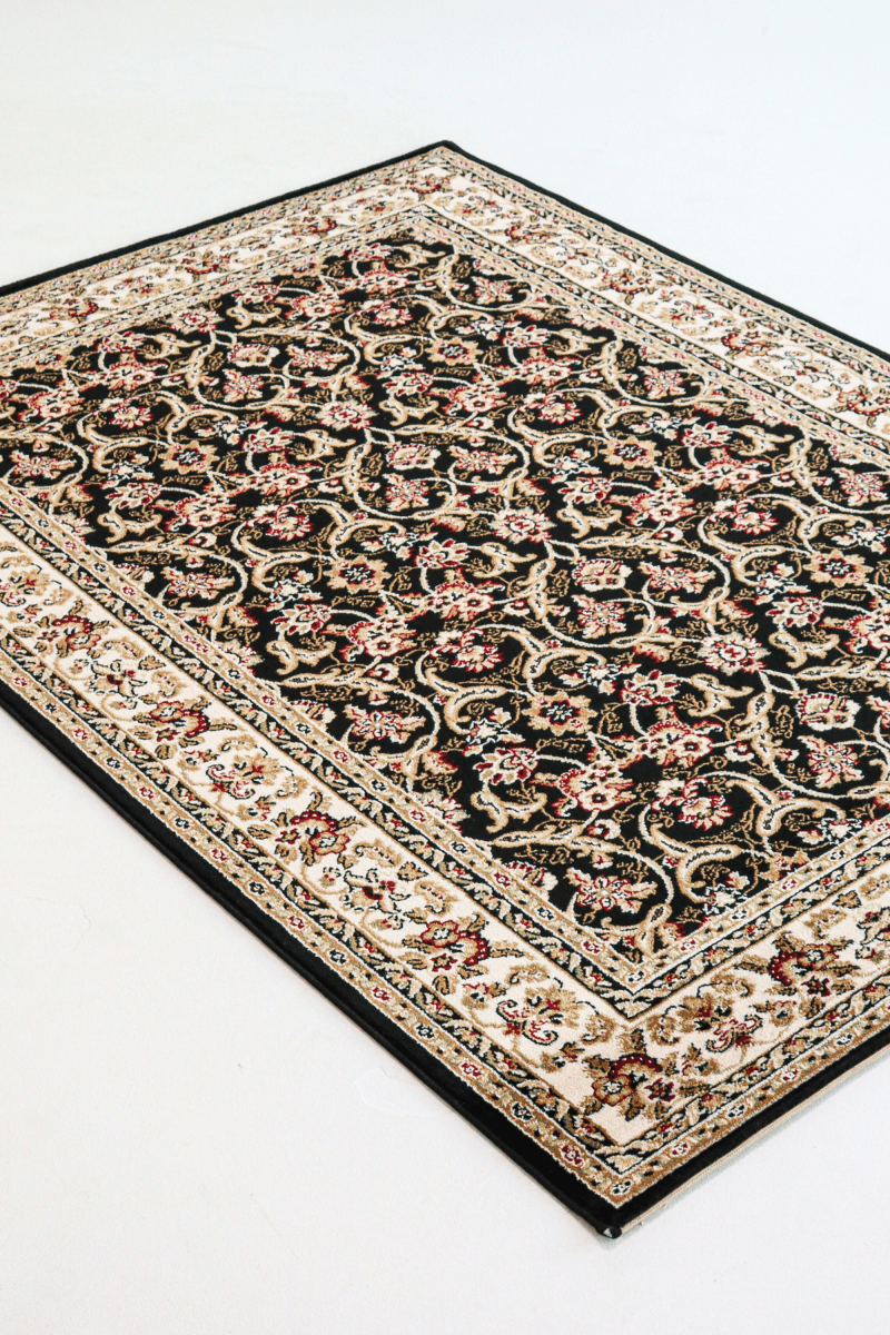 Black Floral Carpet | Iranshar | Royal Persian Series - The Carpetier™