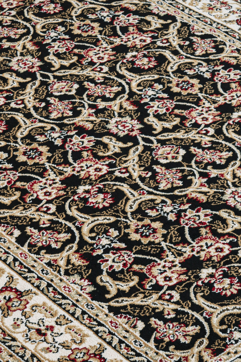 Black Floral Carpet | Iranshar | Royal Persian Series - The Carpetier™