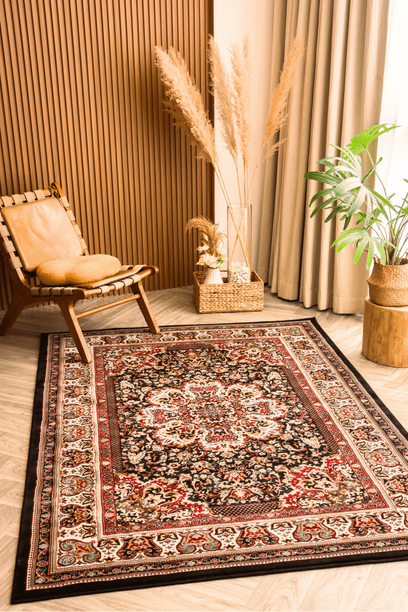 Black Ruby Carpet | Ankara | Royal Persian Series - The Carpetier™
