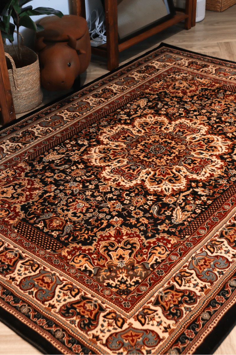 Black Ruby Carpet | Ankara | Royal Persian Series - The Carpetier™