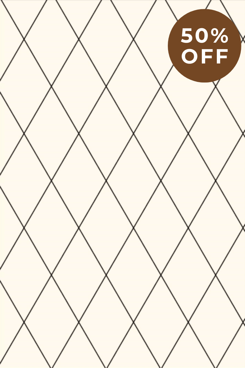 Cream Lattice Carpet | Scandinavian | Polyfibre Cashmere Series - The Carpetier™