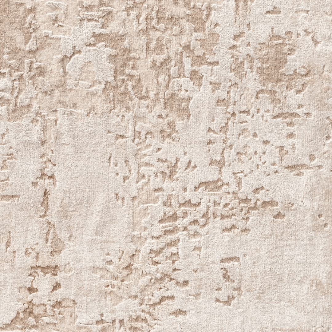 Cream Stone Carpet | Luxury Wool & Silk Hand - knotted - The Carpetier™
