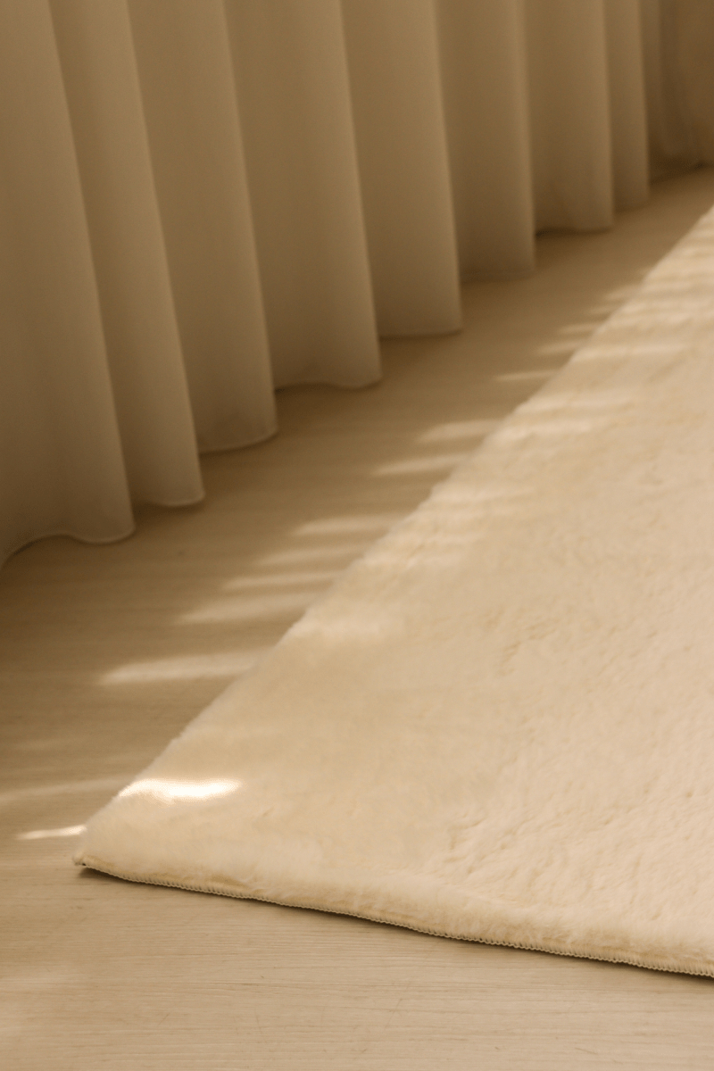Cream White Runner | Cloud Fur Series - The Carpetier™