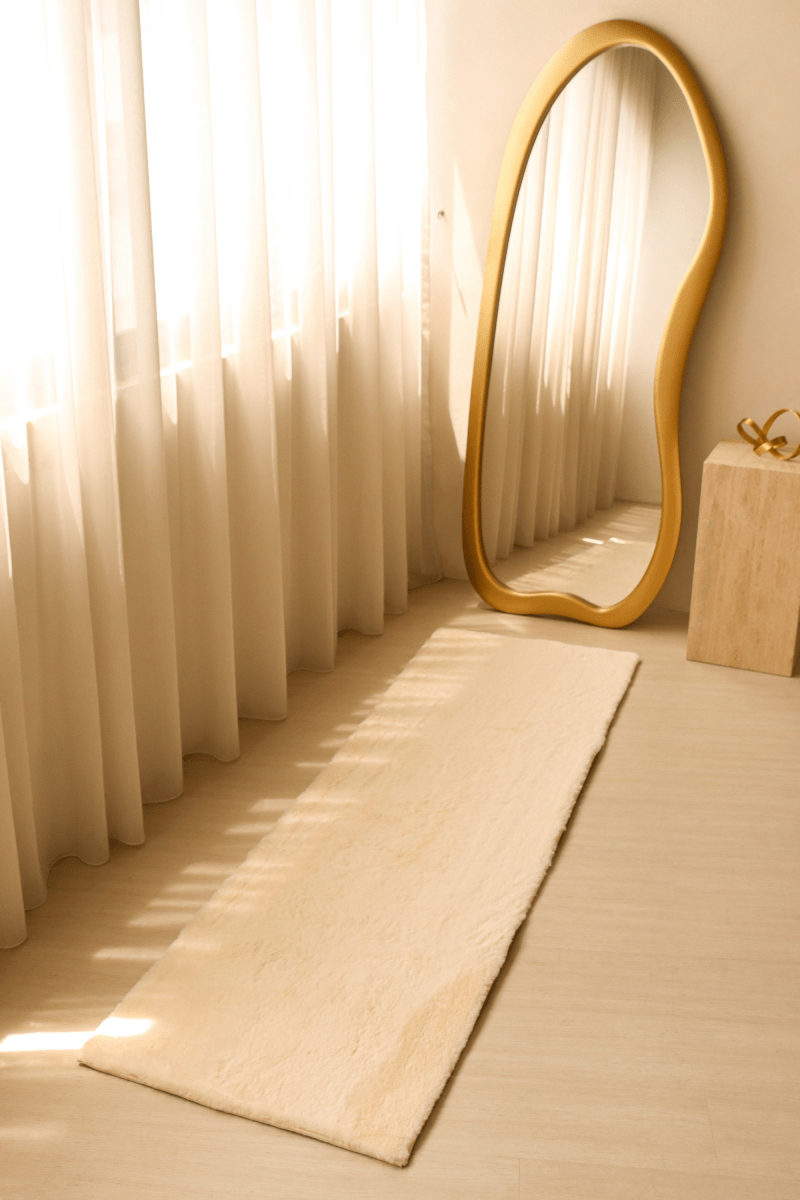 Cream White Runner | Cloud Fur Series - The Carpetier™