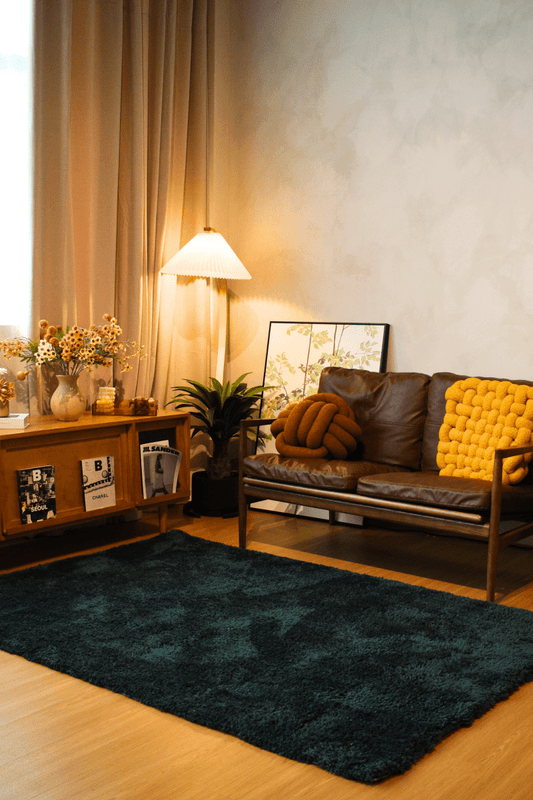 Dark Pine Green LuxeFur Carpet | LuxeFur Dyed Series - The Carpetier™