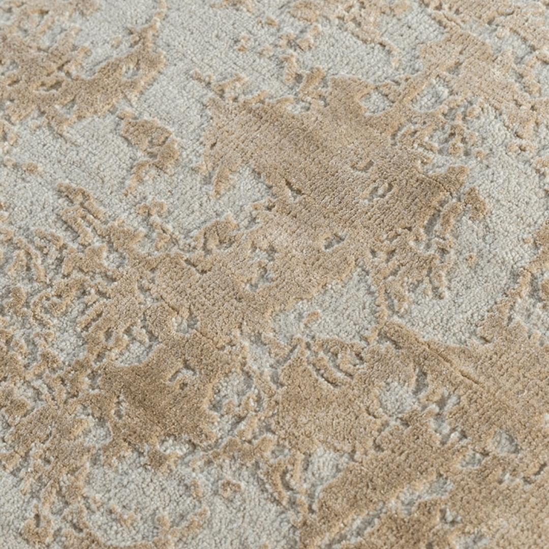 Faded Gold Carpet | Luxury Wool & Silk Hand - knotted - The Carpetier™