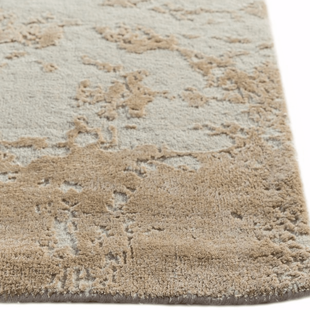 Faded Gold Carpet | Luxury Wool & Silk Hand - knotted - The Carpetier™