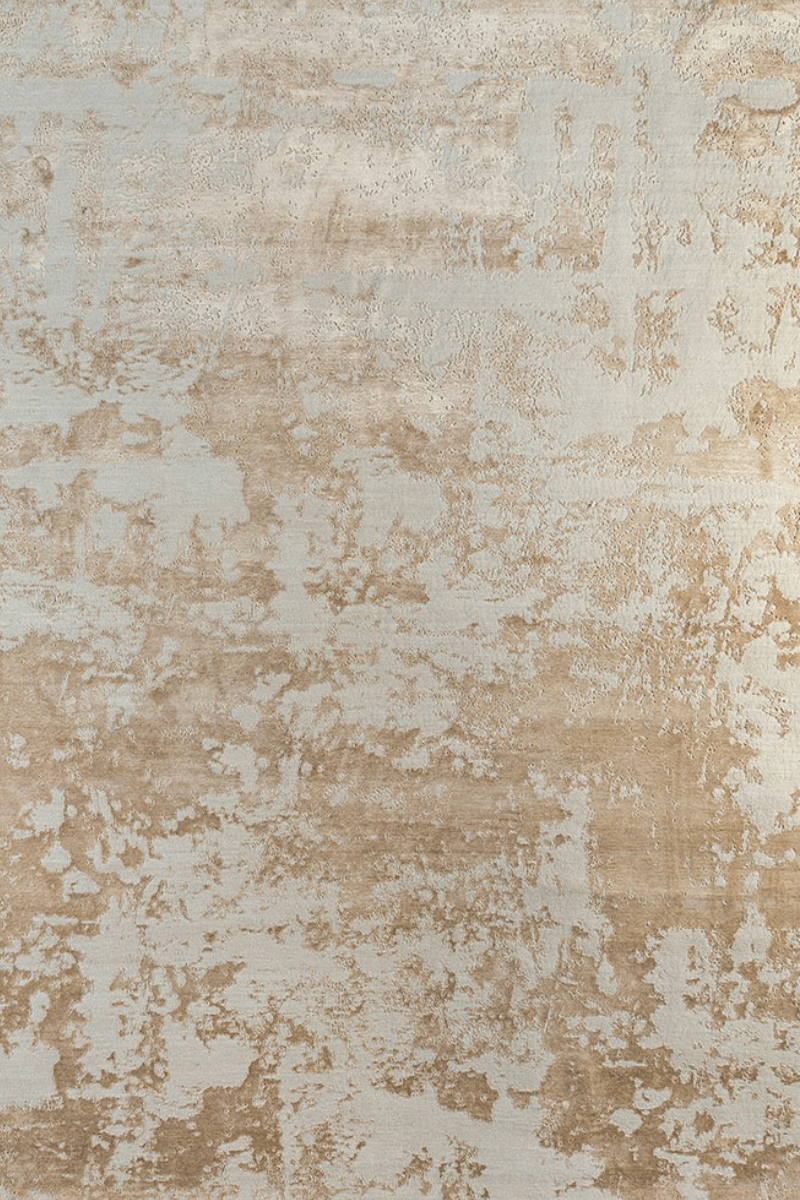 Faded Gold Carpet | Luxury Wool & Silk Handknotted - The Carpetier™