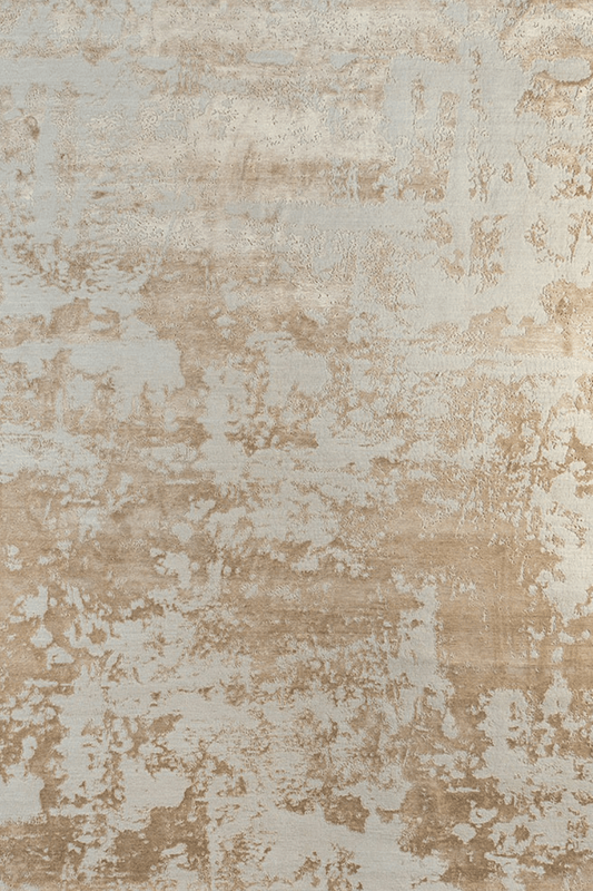 Faded Gold Carpet | Luxury Wool & Silk Handknotted - The Carpetier™