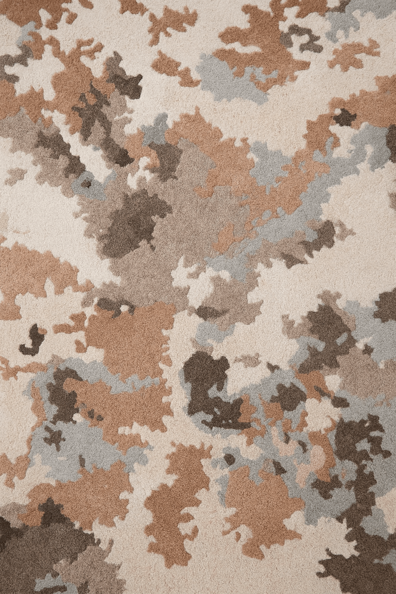 Flair Rug in Ashen Bloom | Customizable - The Carpetier™