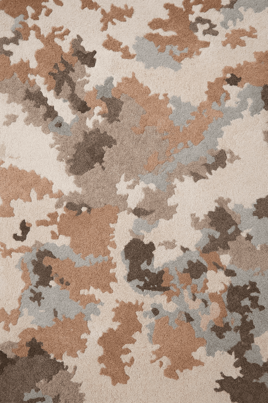 Flair Rug in Ashen Bloom | Customizable - The Carpetier™