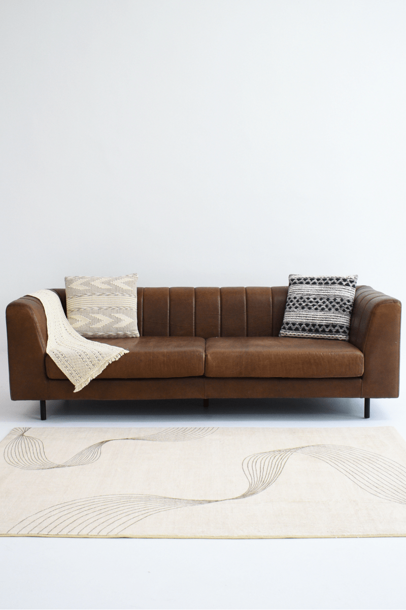 Flowing Lines Carpet | Scandinavian | Polyfibre Cashmere Series - The Carpetier™