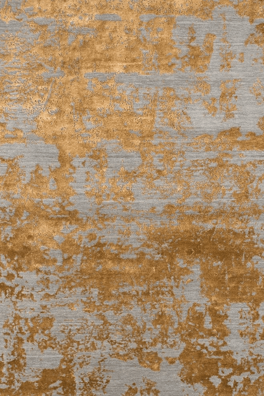 Gilded Ember Carpet | Luxury Wool & Silk Hand - knotted - The Carpetier™