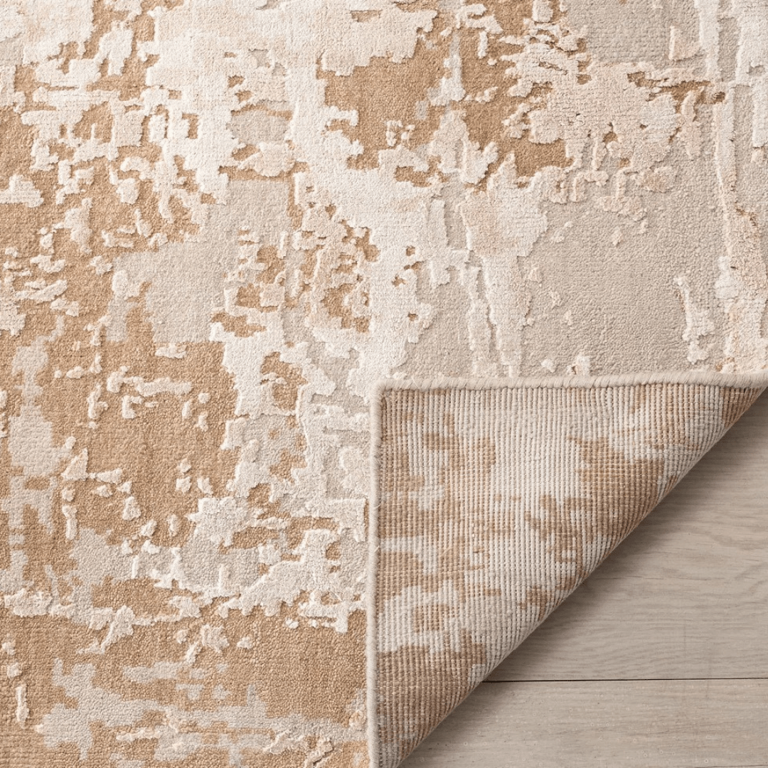 Golden Marble Carpet | Luxury Wool & Silk Hand - knotted - The Carpetier™