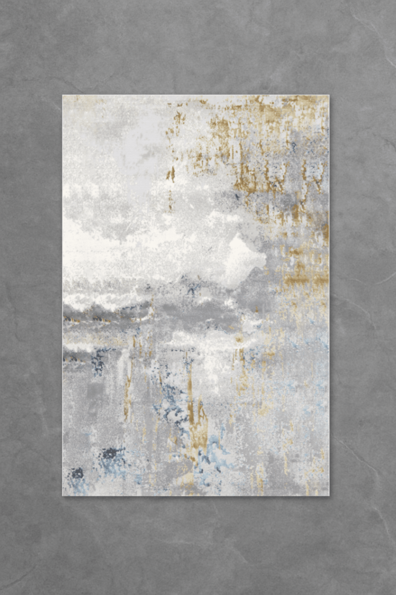 Golden Sapphire Floor Mat | Polyfibre Cashmere - The Carpetier™