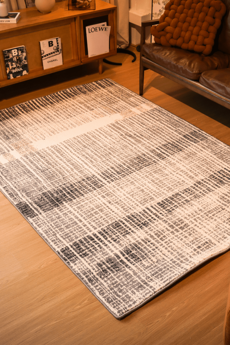 Graphite Grid Carpet | Wilton Dyed Series - The Carpetier™