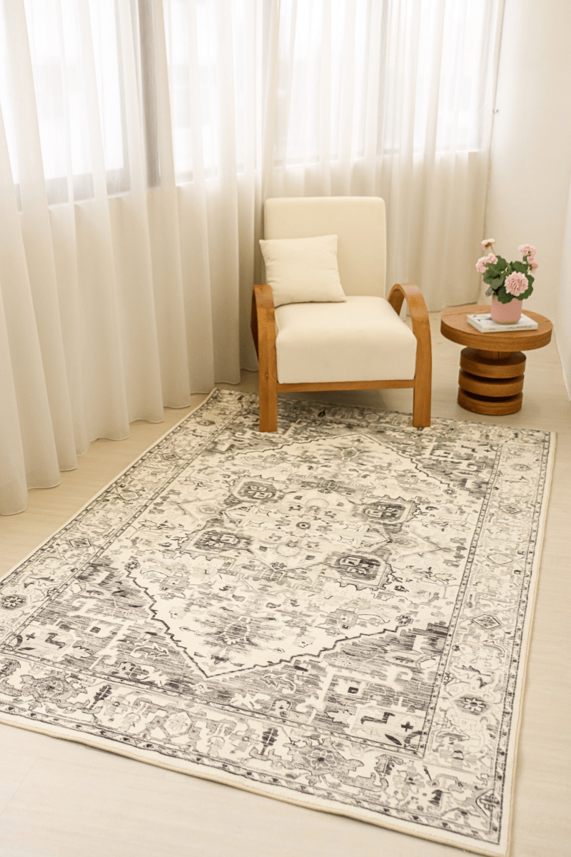 Grey Imperial Carpet | Polyfibre Cashmere - The Carpetier™