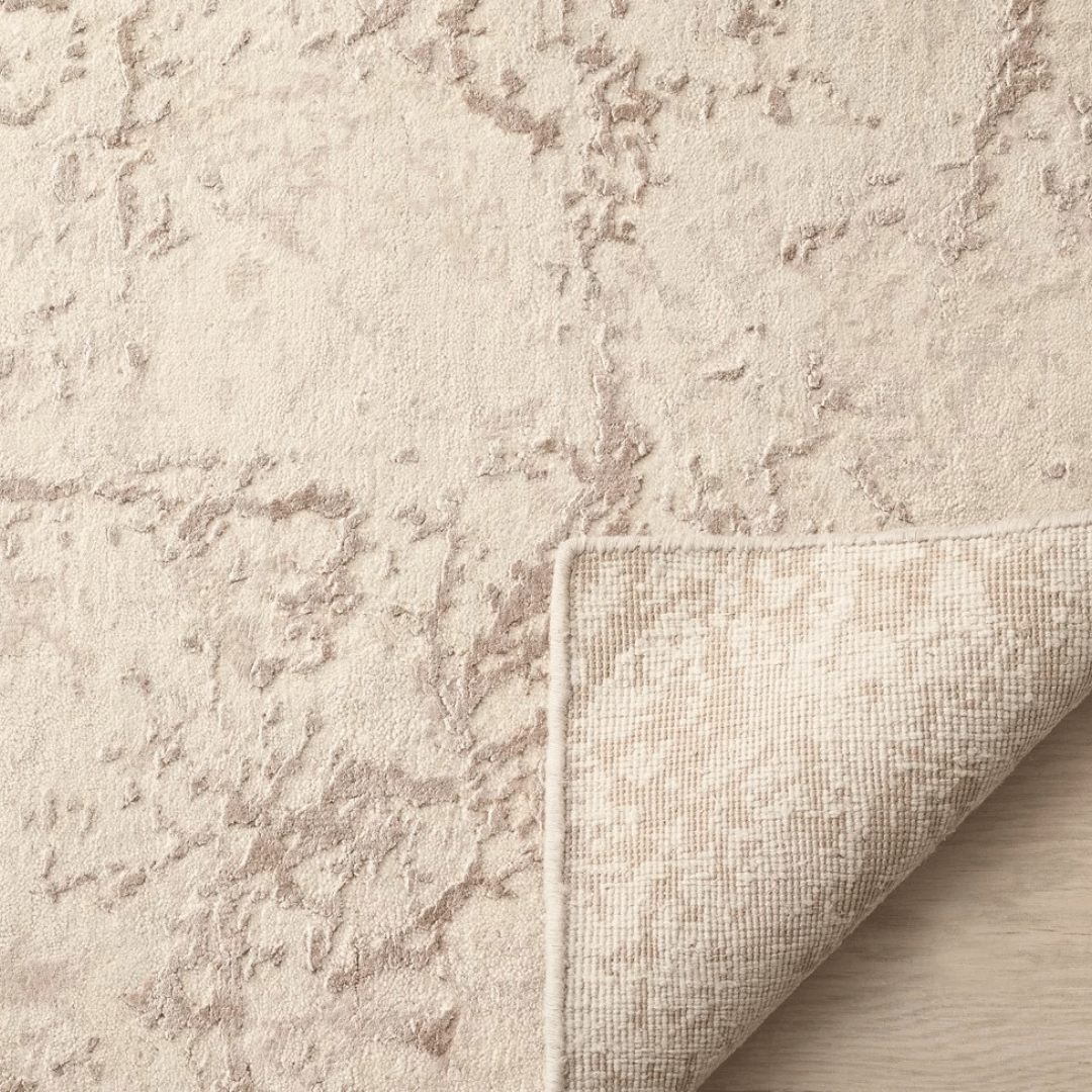 Greystone Marble Carpet | Luxury Wool & Silk Hand - knotted - The Carpetier™
