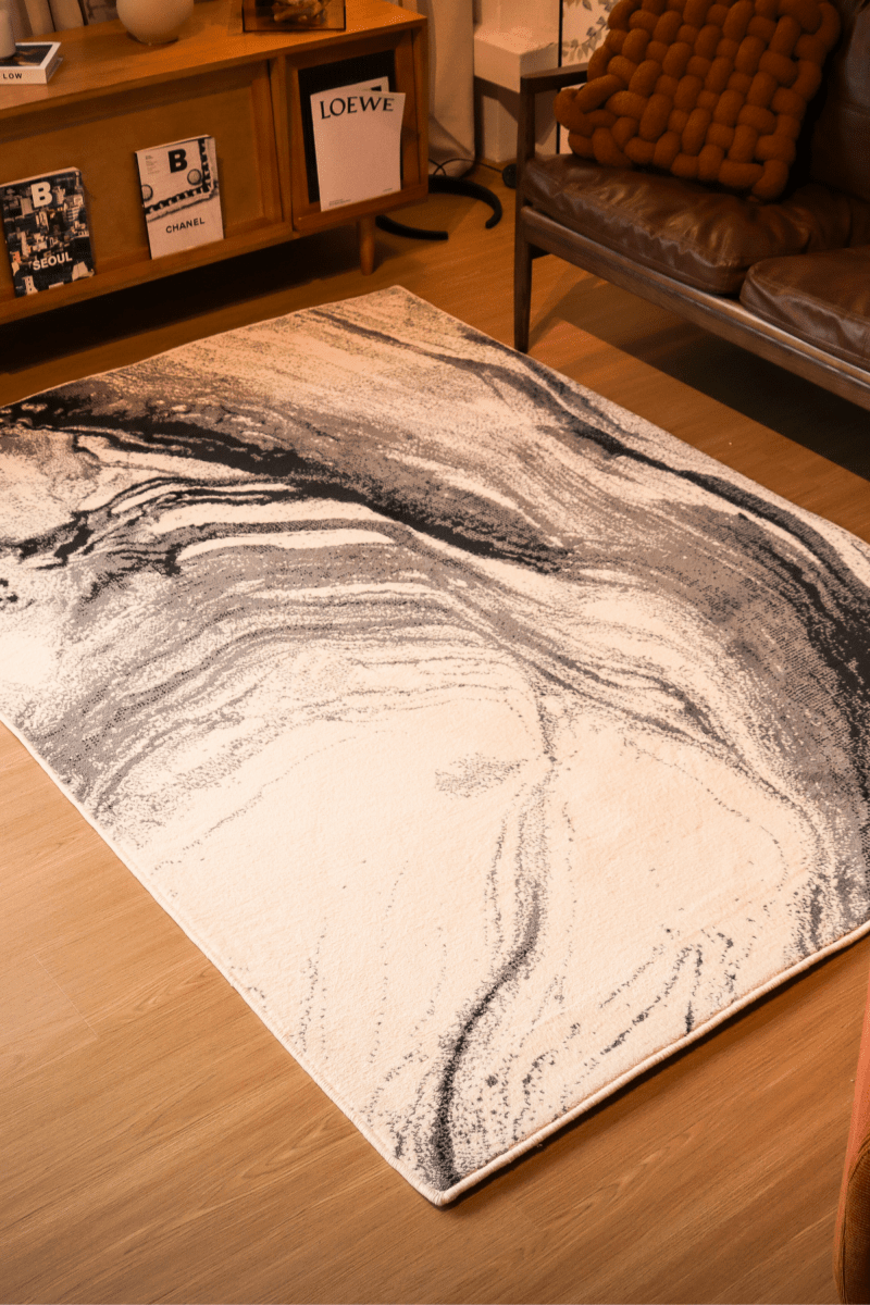 Ink Swirl Carpet | Wilton Dyed Series - The Carpetier™