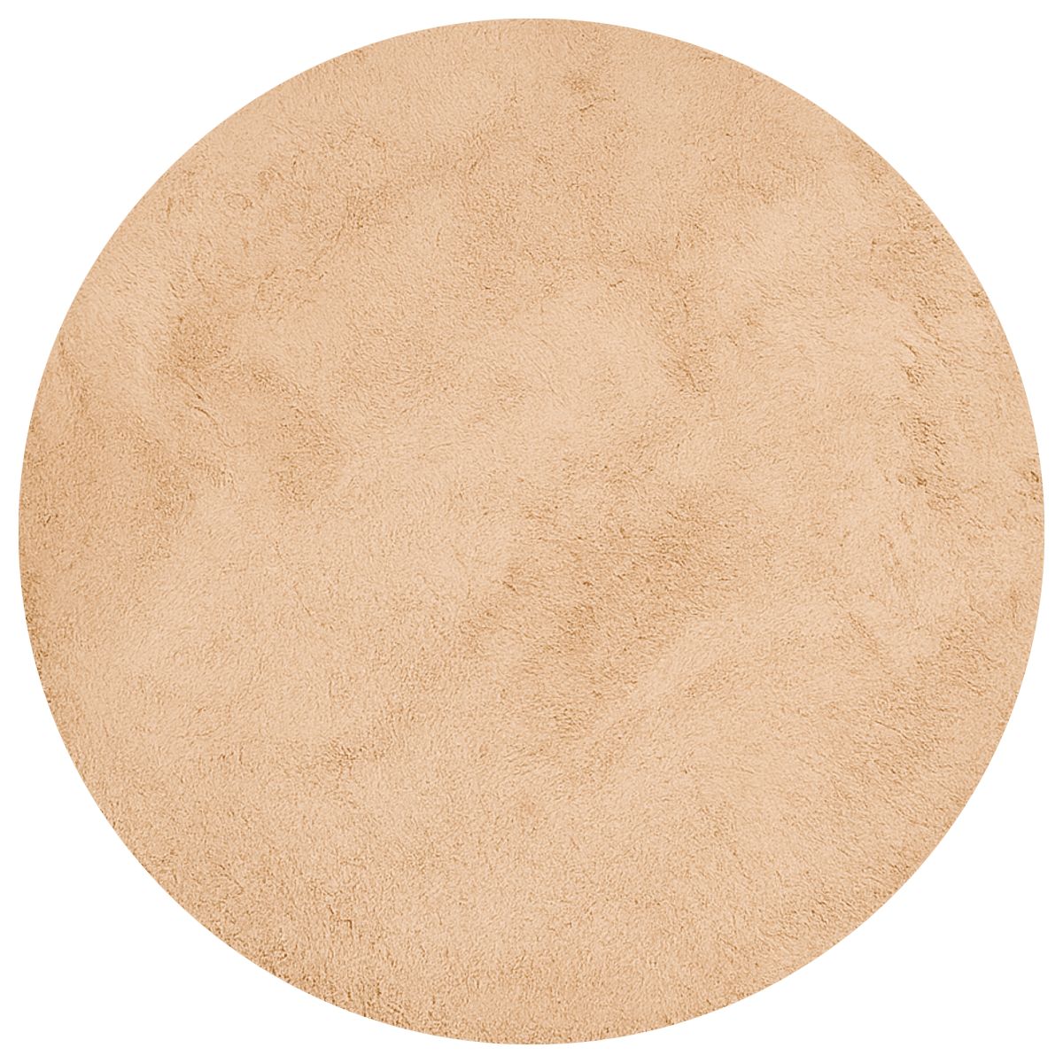 Latte Brown Round Carpet | Cloud Fur Series - The Carpetier™