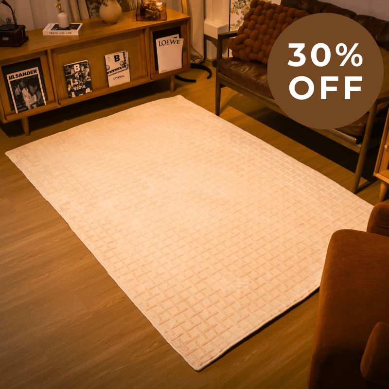 Lattice Cream Carpet | Wilton Dyed Series - The Carpetier™