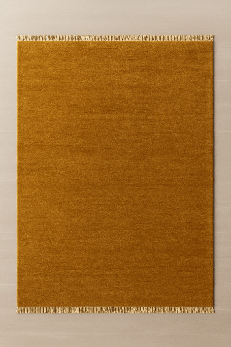 Marigold | New Zealand Wool Handloomed With Tassels - The Carpetier™