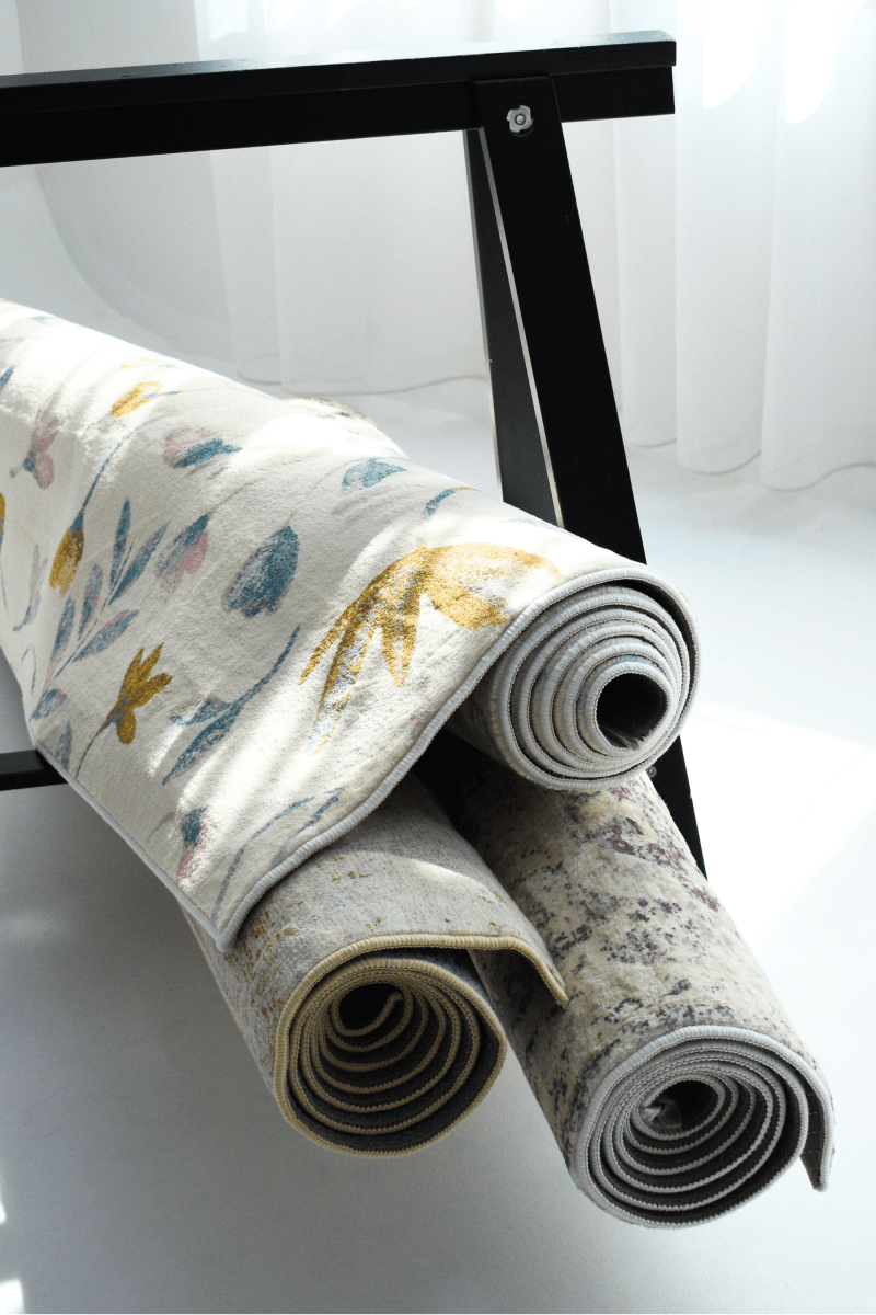 Pastel Garden Carpet | Abstract | Polyfibre Cashmere Series - The Carpetier™