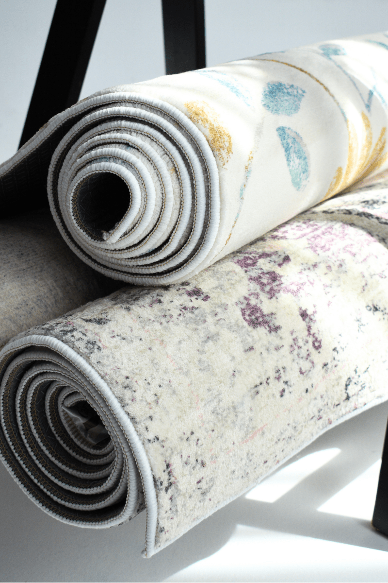 Pastel Garden Carpet | Abstract | Polyfibre Cashmere Series - The Carpetier™