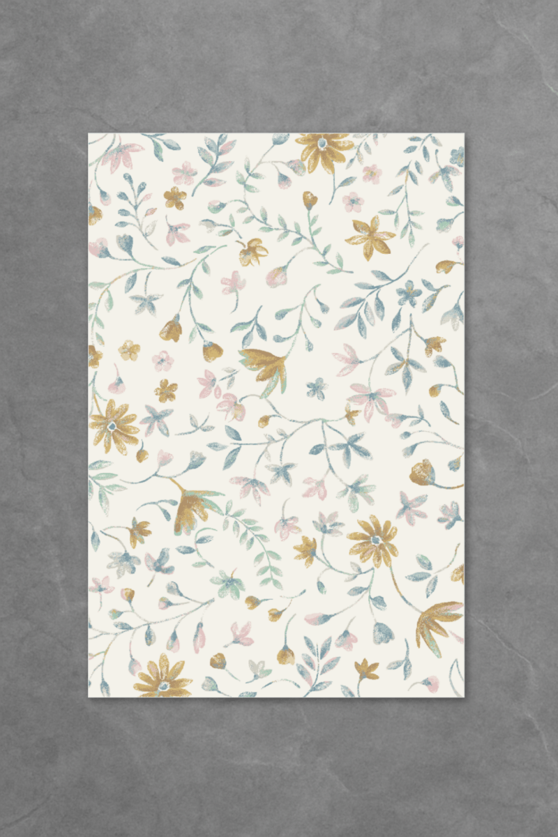 Pastel Garden Floor Mat | Polyfibre Cashmere - The Carpetier™