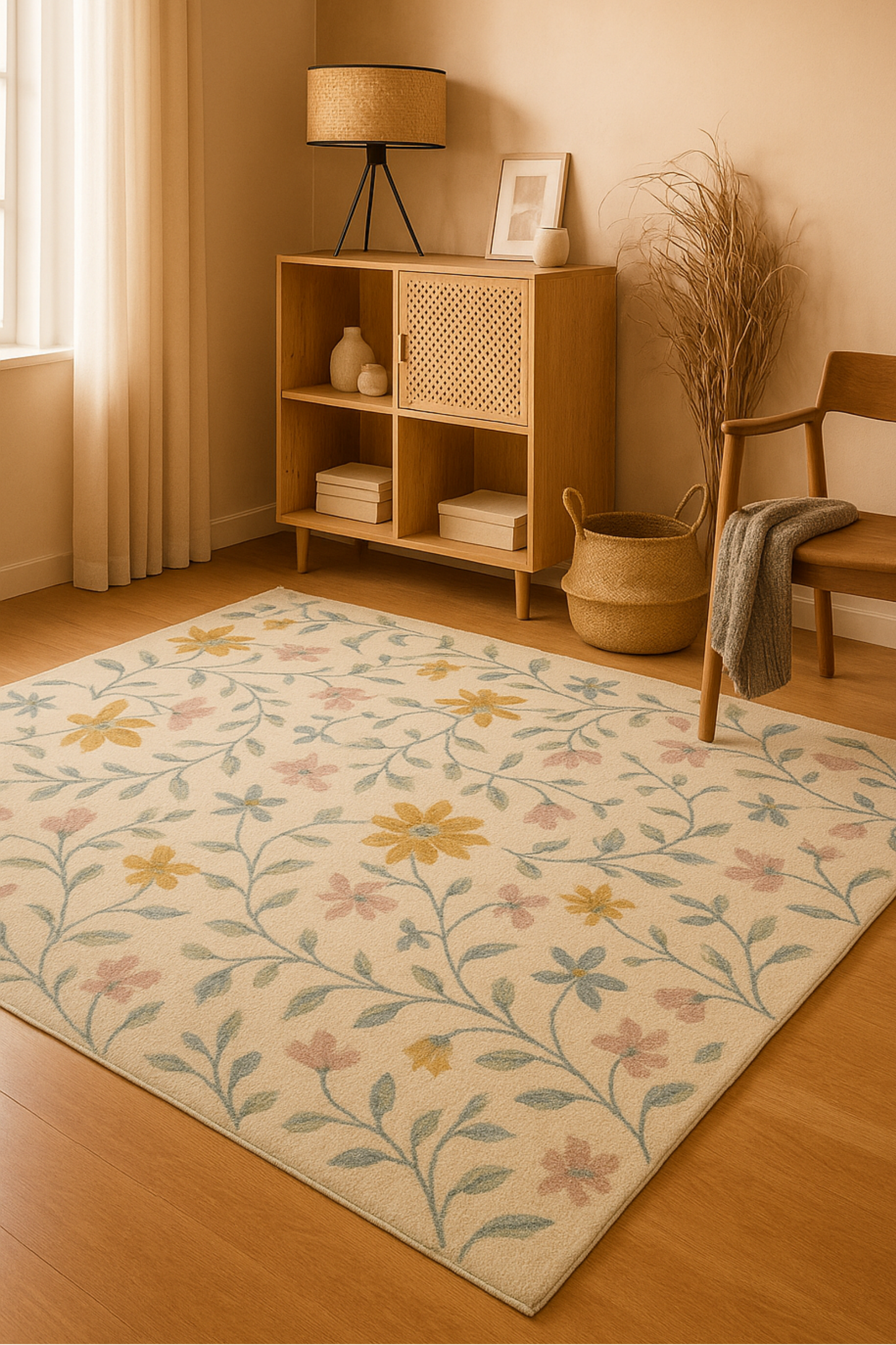 Pastel Garden Carpet | Abstract | Polyfibre Cashmere Series