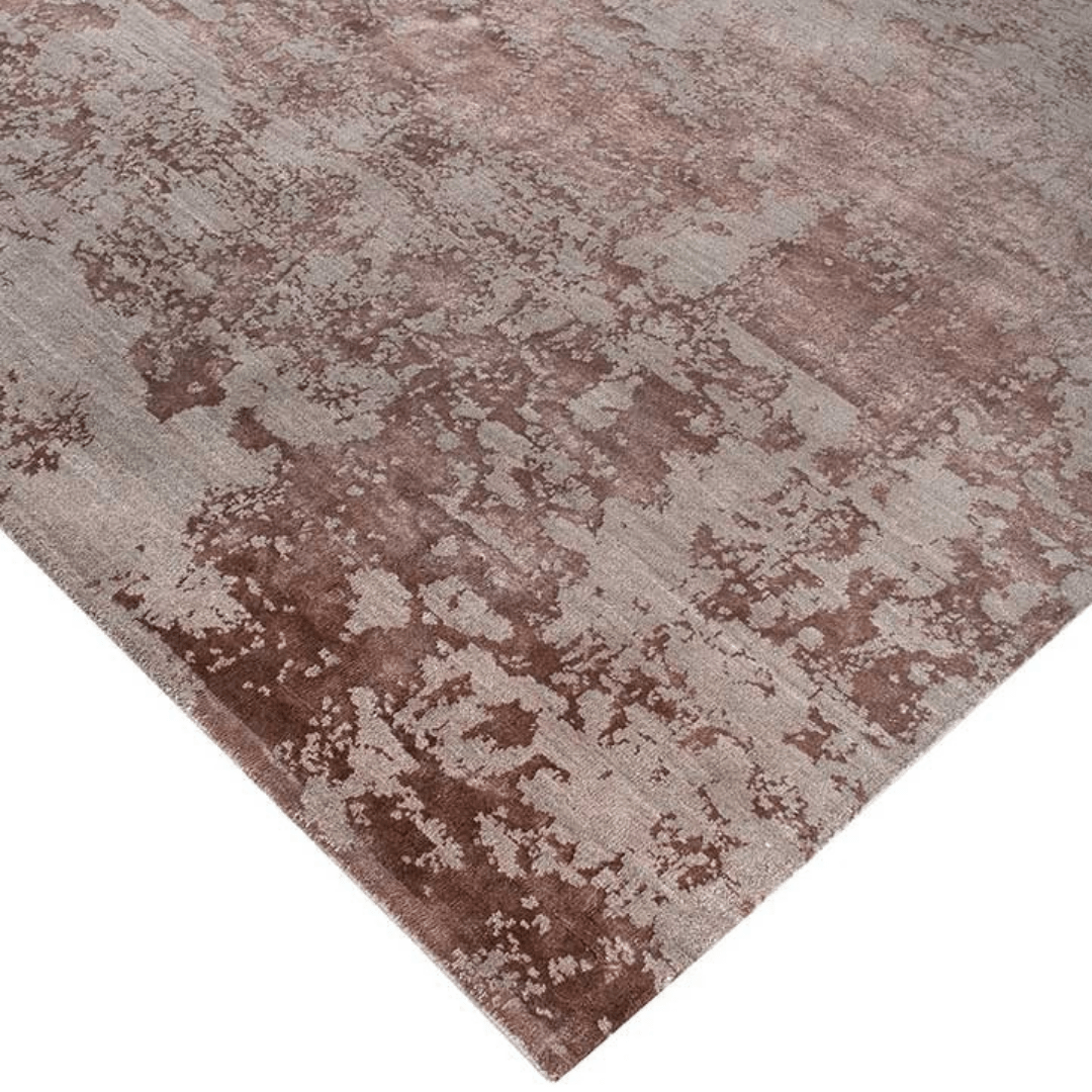 Rosewood Bronze Carpet | Luxury Wool & Silk Hand - knotted - The Carpetier™