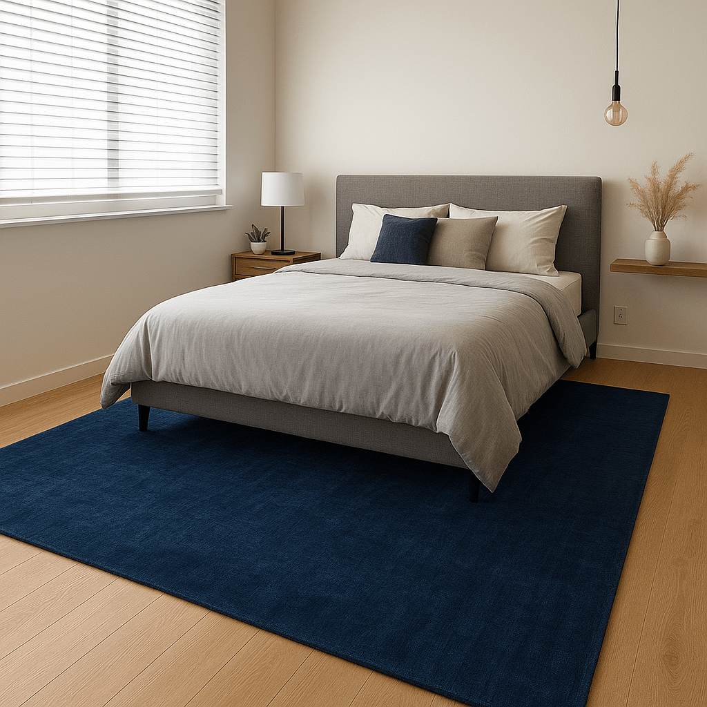 Royal Blue Carpet | Luxury Wool Handloomed - The Carpetier™