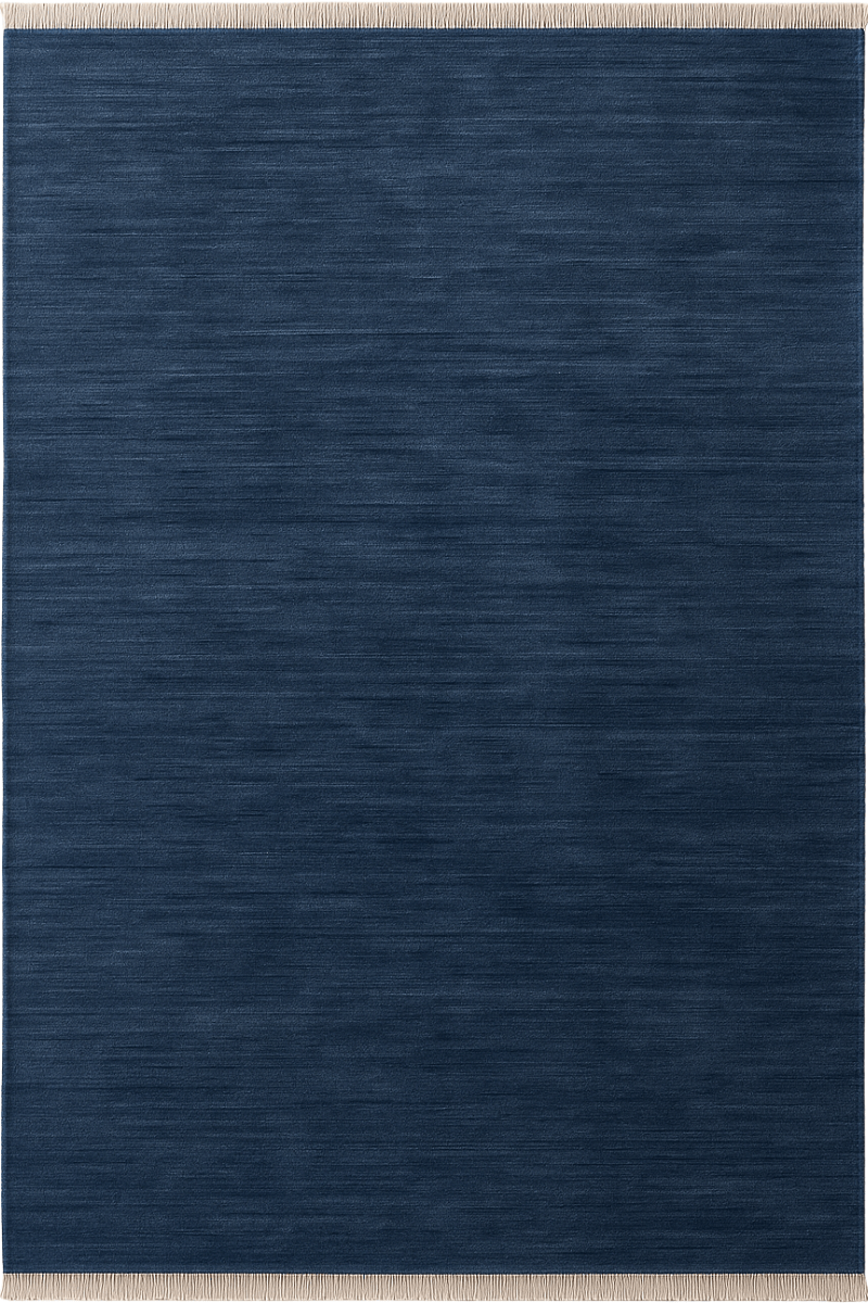 Royal Blue | New Zealand Wool Handloomed With Tassels - The Carpetier™