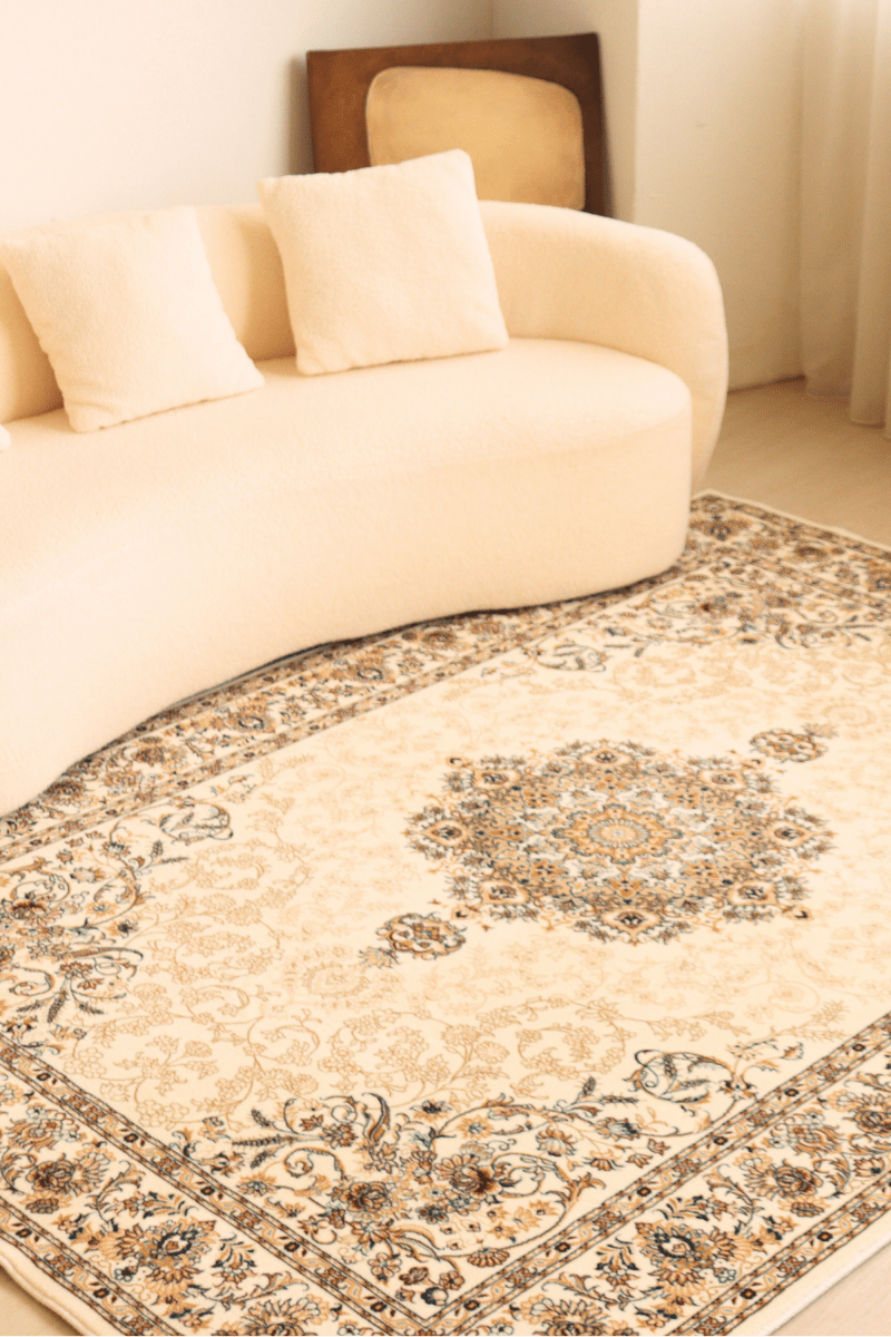 Royal Ivory Carpet | Persian | Polyfibre Cashmere Series - The Carpetier™