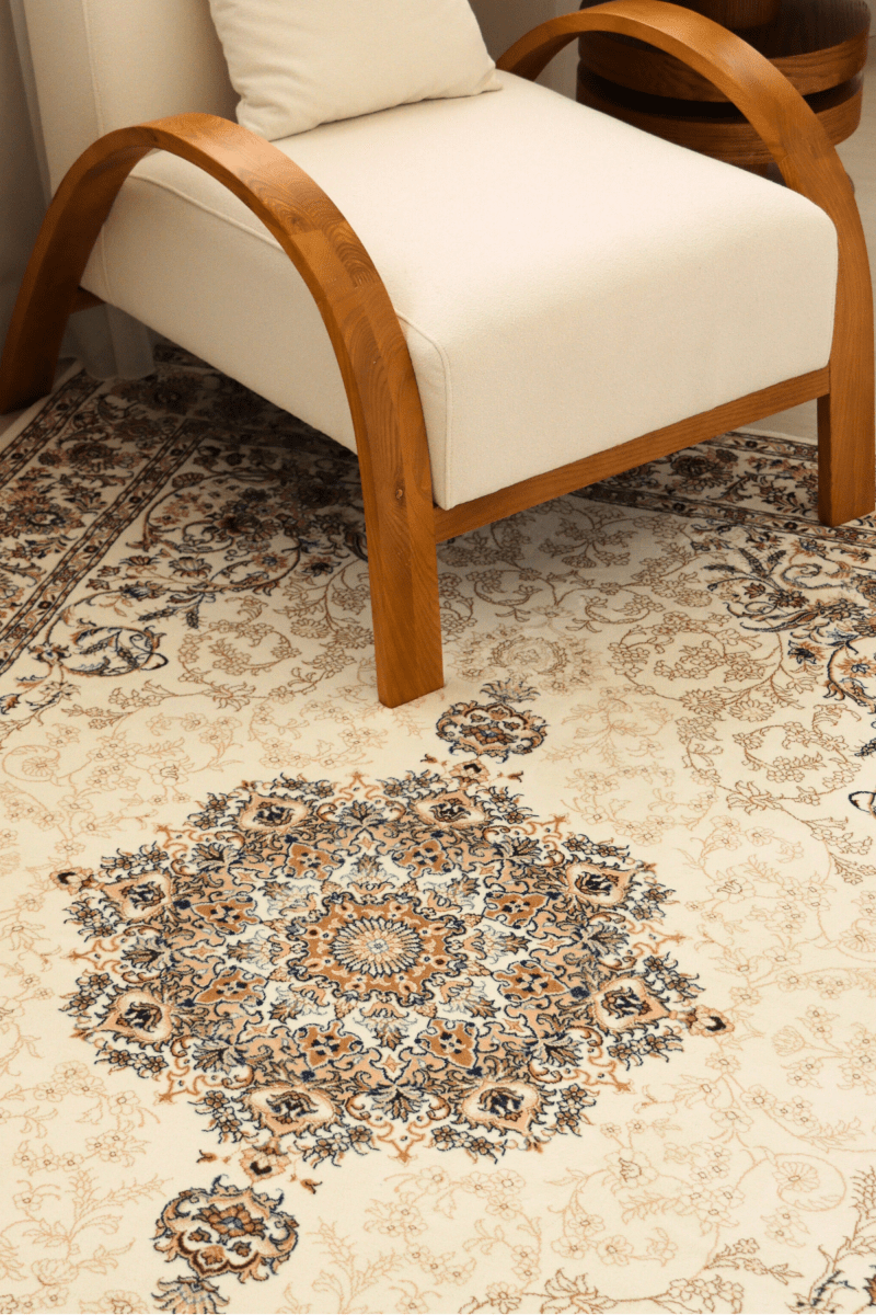 Royal Ivory Carpet | Persian | Polyfibre Cashmere Series - The Carpetier™