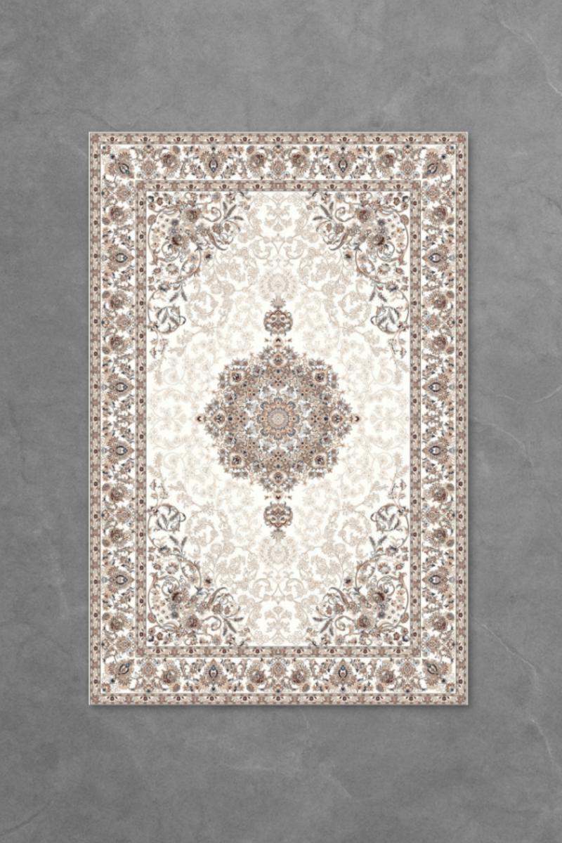 Royal Ivory Floor Mat | Polyfibre Cashmere - The Carpetier™