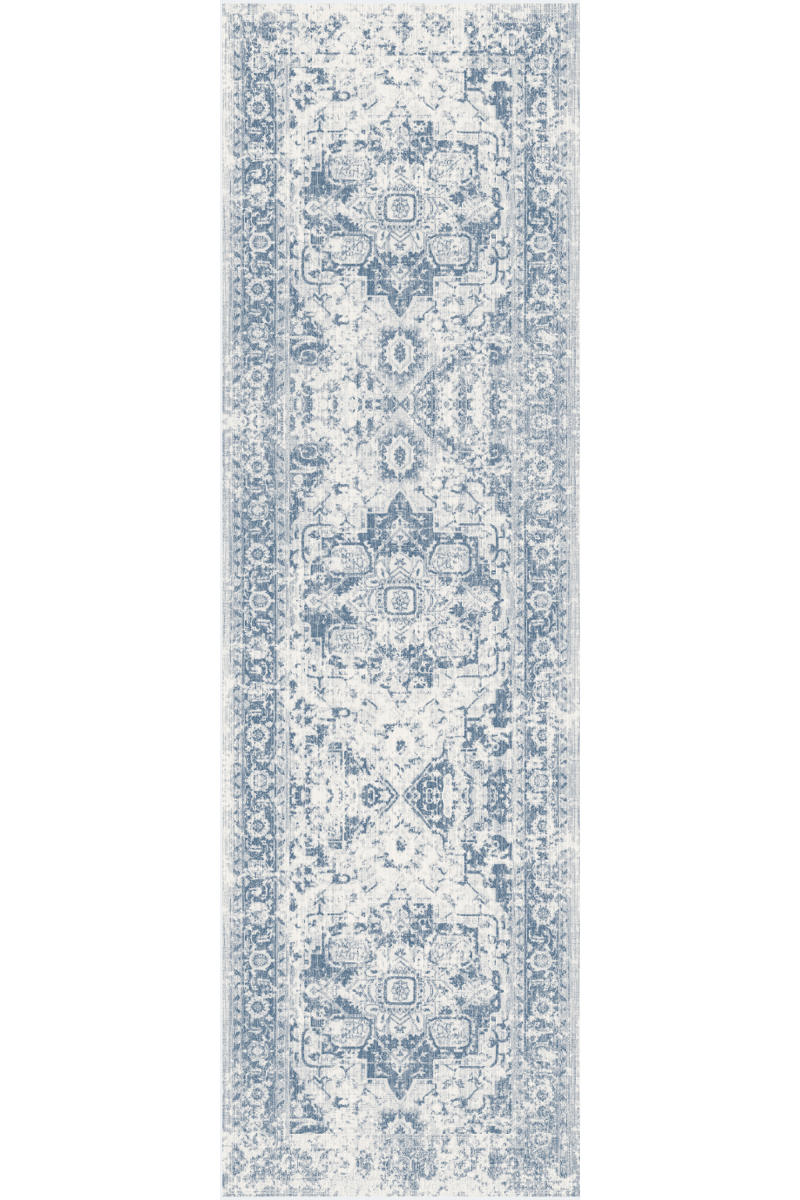 Rustic Sapphire Runner | Polyfibre Cashmere - The Carpetier™