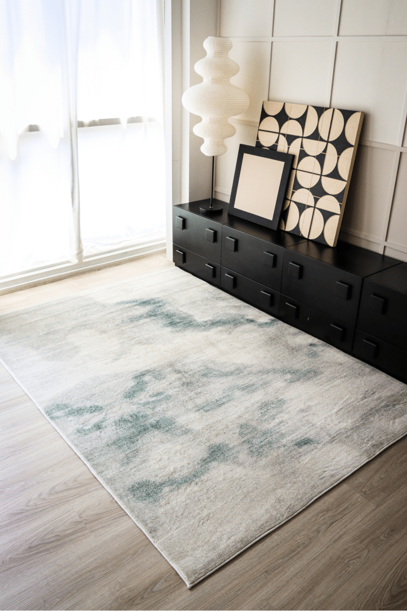 Sage Green Mist Carpet | Modern | Polyfibre Cashmere Series - The Carpetier™