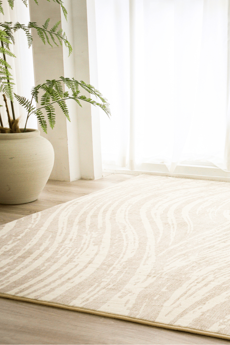 Sand Waves Carpet | Scandinavian | Polyfibre Cashmere Series - The Carpetier™