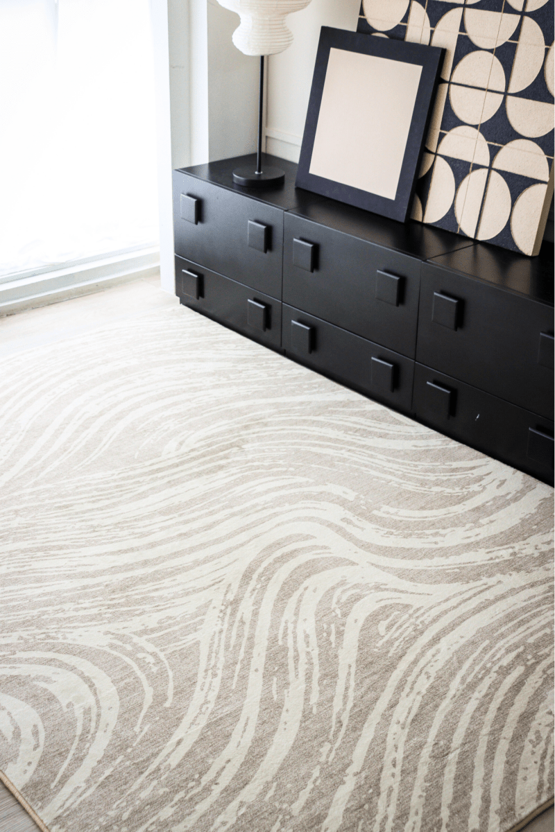 Sand Waves Carpet | Scandinavian | Polyfibre Cashmere Series - The Carpetier™
