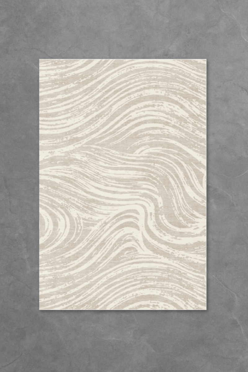 Sand Waves Floor Mat | Polyfibre Cashmere - The Carpetier™