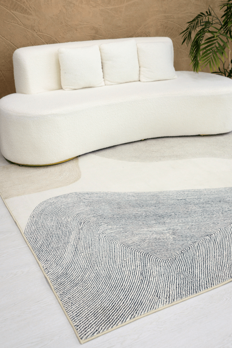Sandy Grey Shores Carpet | Scandinavian | Polyfibre Cashmere Series - The Carpetier™