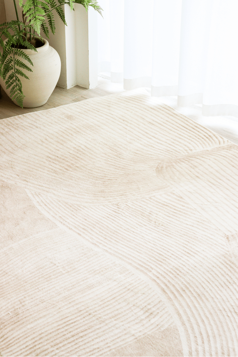 Sculpted Sand Carpet | Scandinavian | Polyfibre Cashmere Series - The Carpetier™
