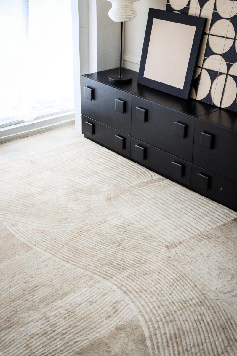 Sculpted Sand Carpet | Scandinavian | Polyfibre Cashmere Series - The Carpetier™