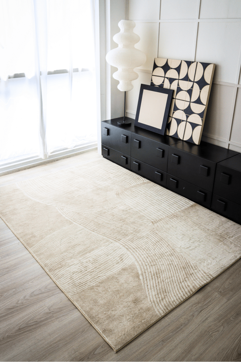 Sculpted Sand Carpet | Scandinavian | Polyfibre Cashmere Series - The Carpetier™