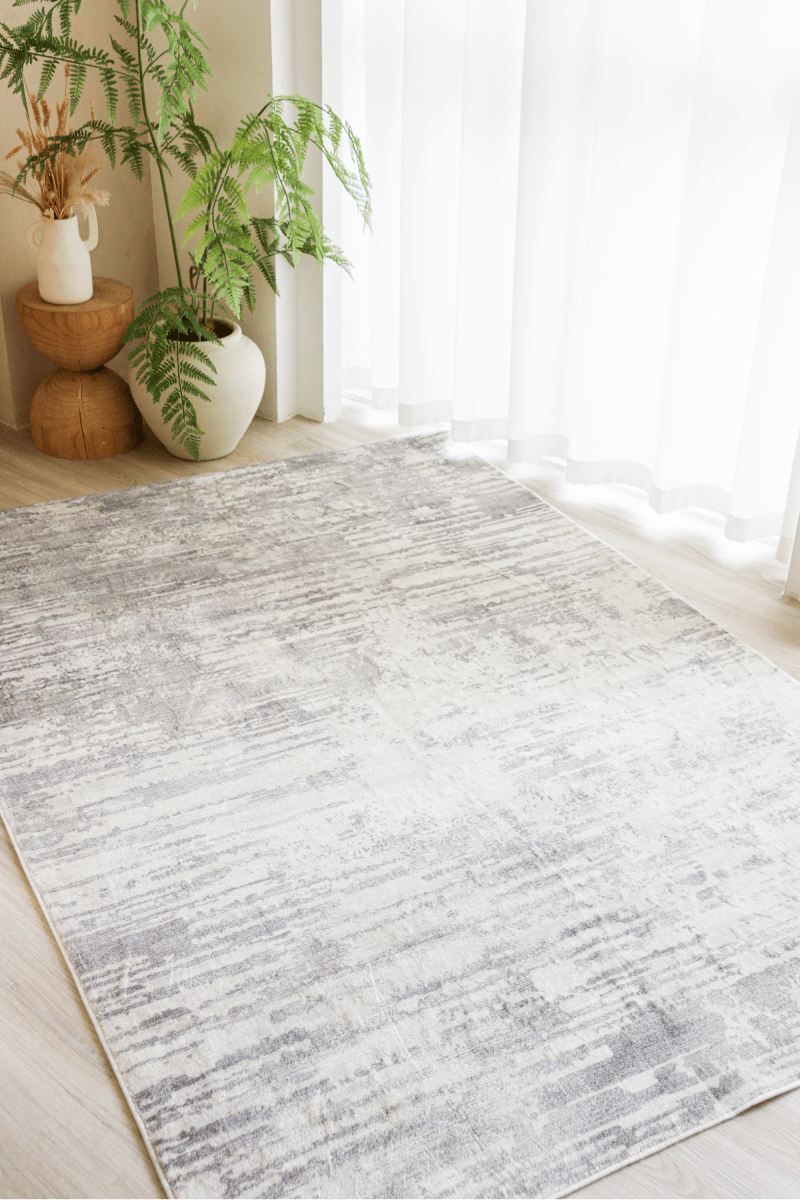 Silver Frost Carpet | Modern | Polyfibre Cashmere Series - The Carpetier™