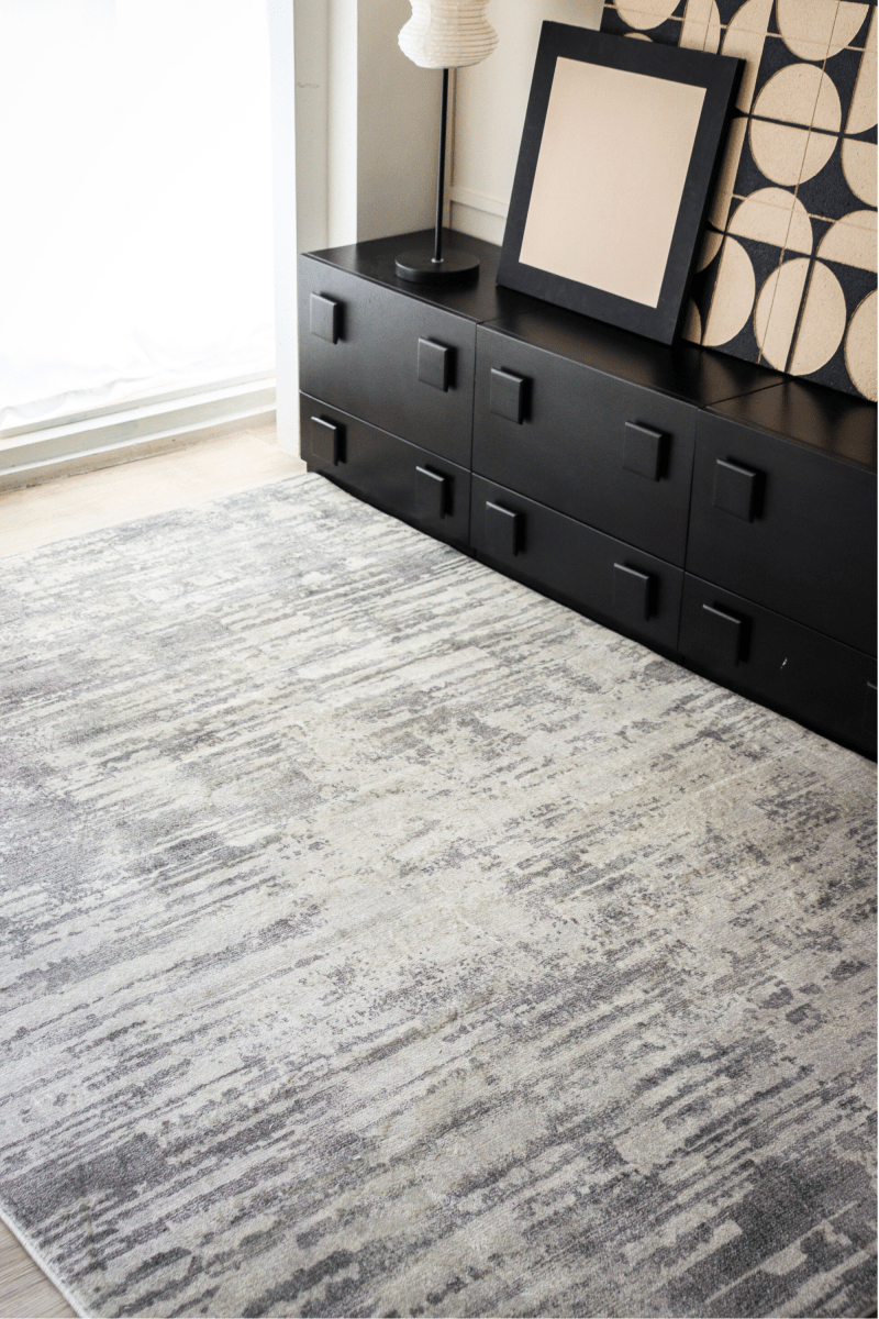 Silver Frost Carpet | Modern | Polyfibre Cashmere Series - The Carpetier™