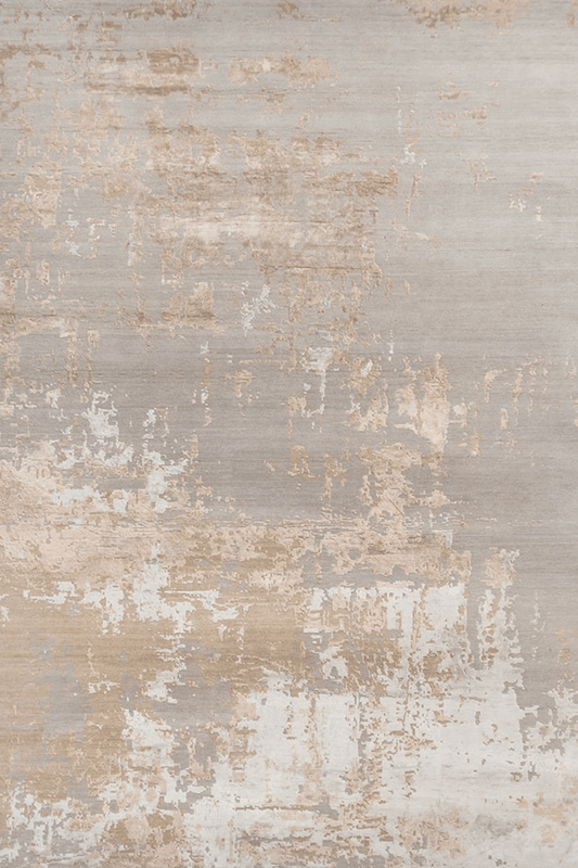 Silversand Gold Carpet | Luxury Wool & Silk Handknotted - The Carpetier™