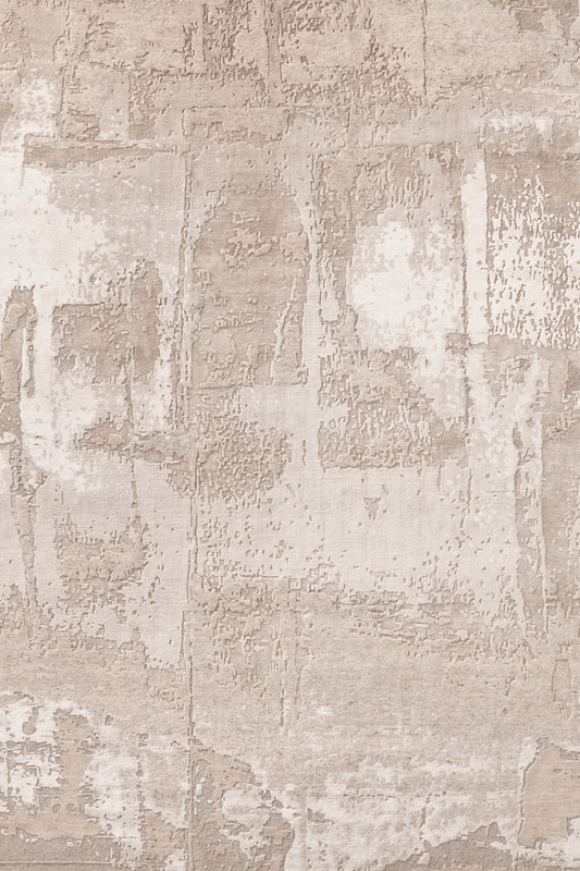 Stonewashed Ivory Carpet | Luxury Wool & Silk Handknotted - The Carpetier™